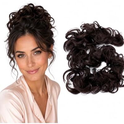 CAISHA XXL Postiche Choucho Avoir Les Cheveux Relevés Volumineux Bouclé Chignon Brun Chocolat HW5 CAISHA XXL Postiche Choucho Avoir Les Cheveux Relevés Volumineux Bouclé Chignon Brun Chocolat HW5