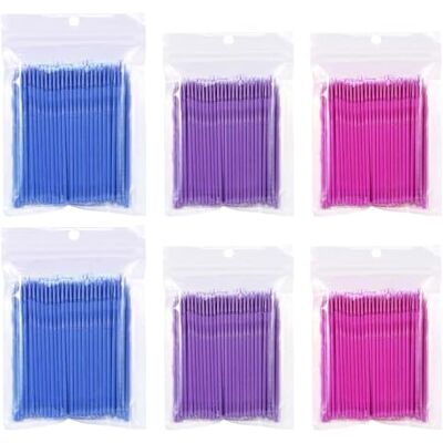 PMELCXD 600 pcs Micro Applicateurs Brosses D'extension de Cils Jetables pour le Maquillage Les soins Dentaires et Oraux 3 Brosses de couleur PMELCXD 600 pcs Micro Applicateurs Brosses D'extension de Cils Jetables pour le Maquillage Les soins Dentaires et Oraux 3 Brosses de couleur