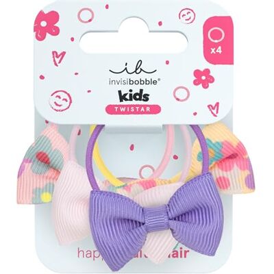 Invisibobble Beauties Kids Bow Wow (4 pièces) Élastiques cheveux fille avec nœud Cheveux pour petites queues de cheval et mèches Fixation douce pour cheveux d'enfants Invisibobble Beauties Kids Bow Wow (4 pièces) Élastiques cheveux fille avec nœud Cheveux pour petites queues de cheval et mèches Fixation douce pour cheveux d'enfants