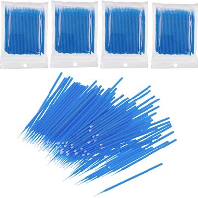 JZK 400 x Microbrush en plastique jetable Microbrosses à cils pour les yeux, le nettoyage et l'extension des cils JZK 400 x Microbrush en plastique jetable Microbrosses à cils pour les yeux, le nettoyage et l'extension des cils