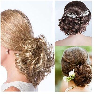 GRFIT chignons perruque Morceau de cheveux chignon désordonné, extension de queue de cheval chouchous bouclés avec cordon de serrage élastique avec peigne, extensions de cheveux chignon chignon bouclés synt GRFIT chignons perruque Morceau de cheveux chignon désordonné, extension de queue de cheval chouchous bouclés avec cordon de serrage élastique avec peigne, extensions de cheveux chignon chignon bouclés synt