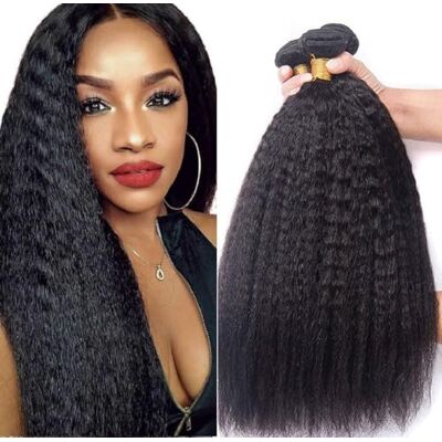 IFLY Tissage Cheveux Naturels Kinky Straight Yaki Raide Mèches Tissage Naturel Cheveux Humain Bresilien en lot Cheveux Humains Vierges 8 10 12 Pouces 300g Noir Naturel IFLY Tissage Cheveux Naturels Kinky Straight Yaki Raide Mèches Tissage Naturel Cheveux Humain Bresilien en lot Cheveux Humains Vierges 8 10 12 Pouces 300g Noir Naturel