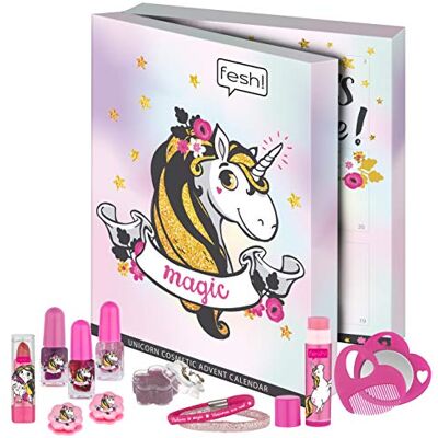 fesh! Unicorn Calendrier de l'Avent pour enfants Calendrier de l'Avent beauté avec accessoires pour cheveux pour tous les fans de licorne fesh! Unicorn Calendrier de l'Avent pour enfants Calendrier de l'Avent beauté avec accessoires pour cheveux pour tous les fans de licorne