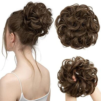 Generic Messy Bun Hair Synthétique Messy Hair Bun Extensions de cheveux 55g Big Curly Elastic Hair Scrunchies Postiches Chignon Donut Postiches pour femmes Real Human Hair Buns (Color : 10) Generic Messy Bun Hair Synthétique Messy Hair Bun Extensions de cheveux 55g Big Curly Elastic Hair Scrunchies Postiches Chignon Donut Postiches pour femmes Real Human Hair Buns (Color : 10)