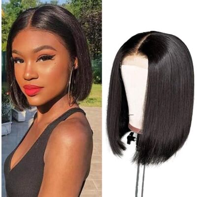 IFLY Perruque Bresilienne Cheveux Humain 4×4 Lace Wig Human Hair Bob Straight Perruque Femme Naturelle Brésilien Courte Perruque Cheveux Humain Lisse 150% Density Couleur Naturelle Noir 8 Pouces(20cm) IFLY Perruque Bresilienne Cheveux Humain 4×4 Lace Wig Human Hair Bob Straight Perruque Femme Naturelle Brésilien Courte Perruque Cheveux Humain Lisse 150% Density Couleur Naturelle Noir 8 Pouces(20cm)