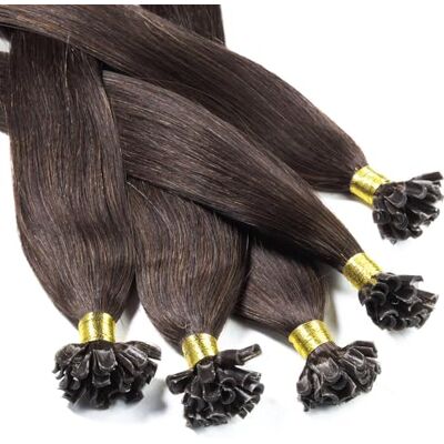 hair2heart 25 x 0.5g extensions cheveux keratine à chaud 40cm, #4 brun, lisse hair2heart 25 x 0.5g extensions cheveux keratine à chaud 40cm, #4 brun, lisse
