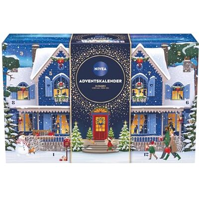 NIVEA Calendrier de L’Avent 2025 pour Femme – Cadeau de Noël et Saint Nicolas avec 24 Produits de Soin et des Accessoires – Coffret pour Femme NIVEA Calendrier de L’Avent 2025 pour Femme – Cadeau de Noël et Saint Nicolas avec 24 Produits de Soin et des Accessoires – Coffret pour Femme