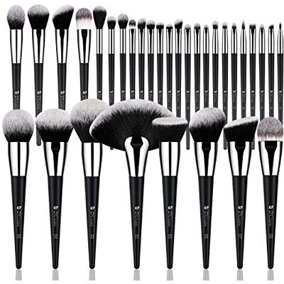 DUcare Lot de 32 pinceaux de maquillage professionnels pinceaux de maquillage synthétiques de qualité supérieure pour fond de teint, blush, correcteurs pour les yeux DUcare Lot de 32 pinceaux de maquillage professionnels pinceaux de maquillage synthétiques de qualité supérieure pour fond de teint, blush, correcteurs pour les yeux