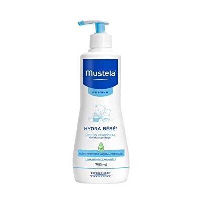 Mustela Hydra Bébé Lait Corporel 750 ml, valve doseuse, Noir Mustela Hydra Bébé Lait Corporel 750 ml, valve doseuse, Noir