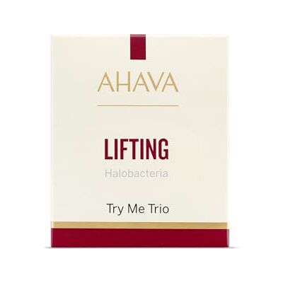 AHAVA Halobacteria Restoring Lifting Sachet Kit : crème nutri-action, sérum et masque. Lift, raffermit, adoucit les peaux matures, restaure l'élasticité. Enrichi en Osmoter & Hamamélis. Contenu : 3 AHAVA Halobacteria Restoring Lifting Sachet Kit : crème nutri-action, sérum et masque. Lift, raffermit, adoucit les peaux matures, restaure l'élasticité. Enrichi en Osmoter & Hamamélis. Contenu : 3
