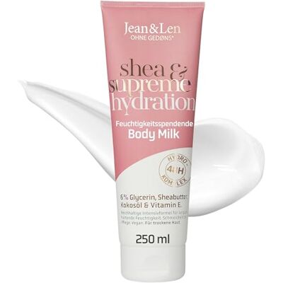 Jean & Len Body Milk Coco & Vanille Peau Sèche Hydrate la Peau 24 Heures Texture Crémeuse Parfum Exotique Lait Corps Sans Paraben & Silicone Végétalien 250 ml Jean & Len Body Milk Coco & Vanille Peau Sèche Hydrate la Peau 24 Heures Texture Crémeuse Parfum Exotique Lait Corps Sans Paraben & Silicone Végétalien 250 ml