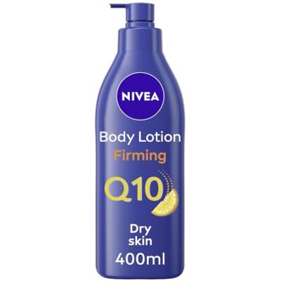 NIVEA Q10 Lotion corporelle raffermissante riche + vitamine C (400 ml), lotion raffermissante pour le corps avec complexe booster de collagène, hydratant 72H, lotion corporelle pour peaux NIVEA Q10 Lotion corporelle raffermissante riche + vitamine C (400 ml), lotion raffermissante pour le corps avec complexe booster de collagène, hydratant 72H, lotion corporelle pour peaux