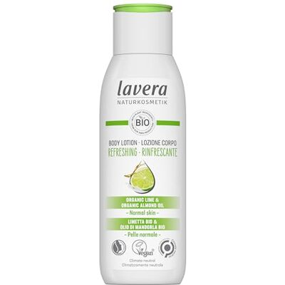 lavera Lait corporel rafraîchissant Lait corporel au citron vert bio et à l'huile d'amande végétalien Lait corporel pour peaux normales Certifié PETA Biodégradable Cosmétique naturel (1 x 200 ml) lavera Lait corporel rafraîchissant Lait corporel au citron vert bio et à l'huile d'amande végétalien Lait corporel pour peaux normales Certifié PETA Biodégradable Cosmétique naturel (1 x 200 ml)