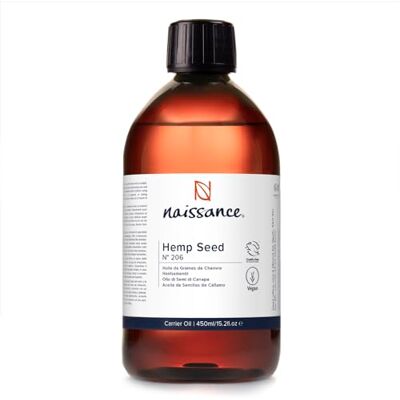 Naissance Huile de Chanvre Vierge (No. 206) 450ml pour Visage, Cheveux Naturelle et Pressée à Froid Végan et Non Testé Sur les Animaux Naissance Huile de Chanvre Vierge (No. 206) 450ml pour Visage, Cheveux Naturelle et Pressée à Froid Végan et Non Testé Sur les Animaux