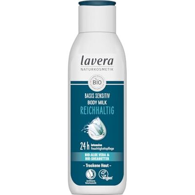 lavera Basis Sensitiv Lait corporel riche Cosmétique naturel Végétalien Aloe vera bio et beurre de karité bio Soin hydratant intense 24 h Certifié PETA Biodégradable Lait pour le corps - lavera Basis Sensitiv Lait corporel riche Cosmétique naturel Végétalien Aloe vera bio et beurre de karité bio Soin hydratant intense 24 h Certifié PETA Biodégradable Lait pour le corps -