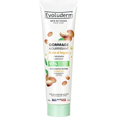 Evoluderm Gommage Nourrissant Huile D’Argan 150 ml 97% d’Origine Naturelle Végan Fabrication Française Evoluderm Gommage Nourrissant Huile D’Argan 150 ml 97% d’Origine Naturelle Végan Fabrication Française
