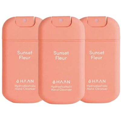 HAAN Spray hydratant pour les mains à l'aloe vera (lot de 3) 3 unités de parfum Sunset Fleur HAAN Spray hydratant pour les mains à l'aloe vera (lot de 3) 3 unités de parfum Sunset Fleur