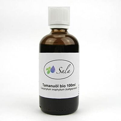 SALA Huile de Tamanu bio pressée à froid (bouteille en verre de 100 ml) SALA Huile de Tamanu bio pressée à froid (bouteille en verre de 100 ml)
