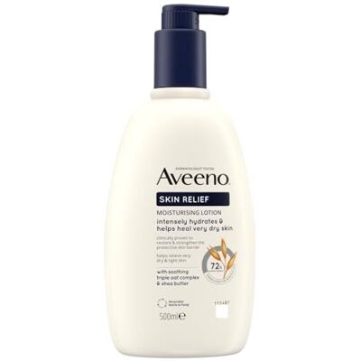 Aveeno Skin Relief Lait hydratant apaisant la peau dès le 1er jour Lotion pour le corps pour peaux très sèches et irritables 500 ml Aveeno Skin Relief Lait hydratant apaisant la peau dès le 1er jour Lotion pour le corps pour peaux très sèches et irritables 500 ml