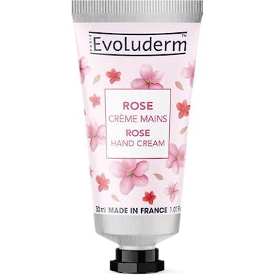Evoluderm – Crème Mains Rose – 30ml 97% d’Ingrédients d’Origine Naturelle – Végan – Fabrication Française Evoluderm – Crème Mains Rose – 30ml 97% d’Ingrédients d’Origine Naturelle – Végan – Fabrication Française