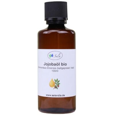 SALA Huile de jojoba pressée à froid bio bio bio bouteille PET 100 ml SALA Huile de jojoba pressée à froid bio bio bio bouteille PET 100 ml