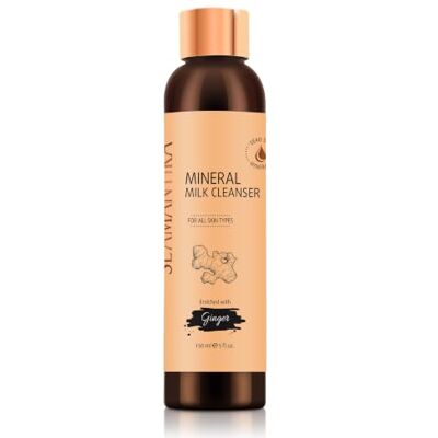 SEAMANTIKA Lait Nettoyant Minéral à l’Extrait de Gingembre Démaquillant Doux et Hydratant Convient à tous les Types de Peau Sans Parabènes, Sulfates, Silicones, Huiles minérales 150 ml SEAMANTIKA Lait Nettoyant Minéral à l’Extrait de Gingembre Démaquillant Doux et Hydratant Convient à tous les Types de Peau Sans Parabènes, Sulfates, Silicones, Huiles minérales 150 ml