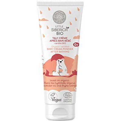 Natura Siberica Little Siberica Crème pour bébé en poudre certifiée biologique après le bain 75 ml Natura Siberica Little Siberica Crème pour bébé en poudre certifiée biologique après le bain 75 ml