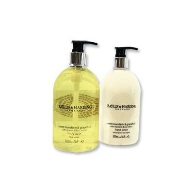Baylis & Harding Sweet Mandarine & Pamplemousse Nettoyant pour les mains et lotion (lot de 1) – Convient aux végétaliens Baylis & Harding Sweet Mandarine & Pamplemousse Nettoyant pour les mains et lotion (lot de 1) – Convient aux végétaliens