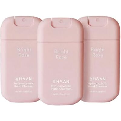 HAAN Spray hydratant pour les mains à l'aloe vera (lot de 3) 3 unités par parfum : Bright Rose HAAN Spray hydratant pour les mains à l'aloe vera (lot de 3) 3 unités par parfum : Bright Rose
