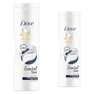 Dove Essential Nourishment Lot de 2 lotions pour le corps pour peaux sèches 250 ml Dove Essential Nourishment Lot de 2 lotions pour le corps pour peaux sèches 250 ml