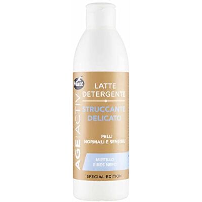 Matt , Lait Nettoyant Démaquillant Délicat, Action Nettoyant et Rafraîchissant, Formule avec Myrtille et Cassis, Rend la Peau Douce et Propre, Nettoyage du Visage, 250 ml Matt , Lait Nettoyant Démaquillant Délicat, Action Nettoyant et Rafraîchissant, Formule avec Myrtille et Cassis, Rend la Peau Douce et Propre, Nettoyage du Visage, 250 ml