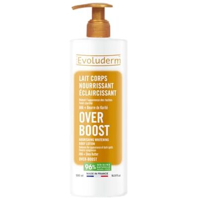 Evoluderm – Lait Concentré Hydratant Éclaircissant Over Boost – Ingrédients d’Origine Naturelle – Végan – Fabrication Française Evoluderm – Lait Concentré Hydratant Éclaircissant Over Boost – Ingrédients d’Origine Naturelle – Végan – Fabrication Française