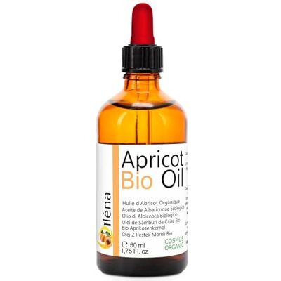 Oïléna BIO Huile d'Abricot 100% Pure et Naturelle Pressée à Froid: Huile Hydratante Après-Soleil, Conditionneur pour Cheveux, Ongles et Cuticules, Soin de la Peau Sensible 50 ml Oïléna BIO Huile d'Abricot 100% Pure et Naturelle Pressée à Froid: Huile Hydratante Après-Soleil, Conditionneur pour Cheveux, Ongles et Cuticules, Soin de la Peau Sensible 50 ml