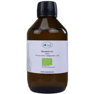 SALA Huile d'amande pressée à froid bio (bouteille en verre de 250 ml) SALA Huile d'amande pressée à froid bio (bouteille en verre de 250 ml)