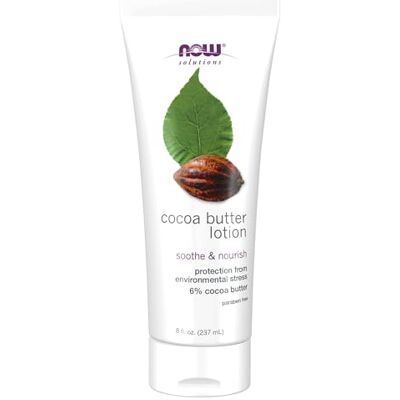 NOW NU Lotion au beurre de cacao 237 ml NOW NU Lotion au beurre de cacao 237 ml