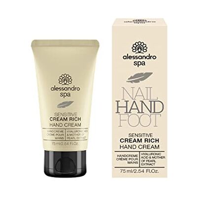 Alessandro International Alessandro Spa Cream Rich Sensitive Handcreme - Crème pour mains vegan Alessandro International Alessandro Spa Cream Rich Sensitive Handcreme - Crème pour mains vegan