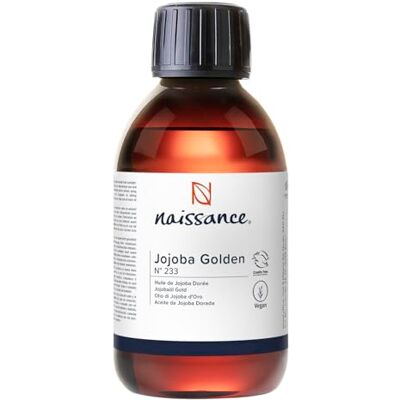 Naissance Huile de Jojoba Dorée (No. 233) 225ml Naturelle, Pressée À Froid pour Visage, Cheveux, Massage, Peau Naissance Huile de Jojoba Dorée (No. 233) 225ml Naturelle, Pressée À Froid pour Visage, Cheveux, Massage, Peau