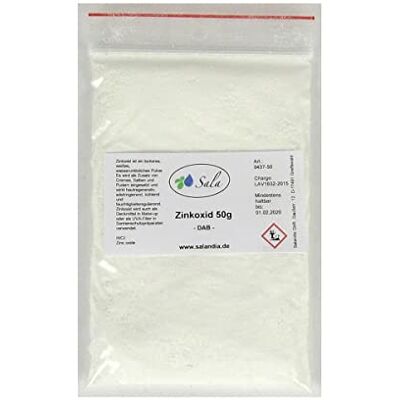 SALA Oxyde de zinc Ph. Eur. Sachet de 50 g SALA Oxyde de zinc Ph. Eur. Sachet de 50 g