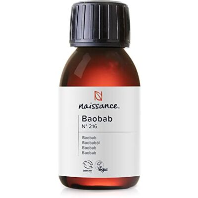Naissance Huile De Baobab (No. 216) 100ml Hydratant Naturelle Pour Corps, Cheveux Et Visage Calmant Pour Les Peaux Sèches, Vegan Naissance Huile De Baobab (No. 216) 100ml Hydratant Naturelle Pour Corps, Cheveux Et Visage Calmant Pour Les Peaux Sèches, Vegan