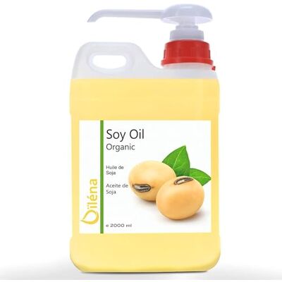 Oïléna Huile de Soja BIO: Huile Hydratante Corps pour Massages Professionnels, Anticellulite, Raffermissante Anti-âge au Vitamine E, Démaquillant, Bronzant 2000 ml Oïléna Huile de Soja BIO: Huile Hydratante Corps pour Massages Professionnels, Anticellulite, Raffermissante Anti-âge au Vitamine E, Démaquillant, Bronzant 2000 ml