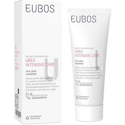 EUBOS UREA INTENSIVE CARE Crème pour les pieds 10% d'urée Soin spécial pour les pieds extrêmement secs et rugueux Hydrate Tolérance cutanée testée dermatologiquement 100 ml Soin spécial pour les pieds rugueux extrêmement secs Hydrate Tolérance cutanée t EUBOS UREA INTENSIVE CARE Crème pour les pieds 10% d'urée Soin spécial pour les pieds extrêmement secs et rugueux Hydrate Tolérance cutanée testée dermatologiquement 100 ml Soin spécial pour les pieds rugueux extrêmement secs Hydrate Tolérance cutanée t