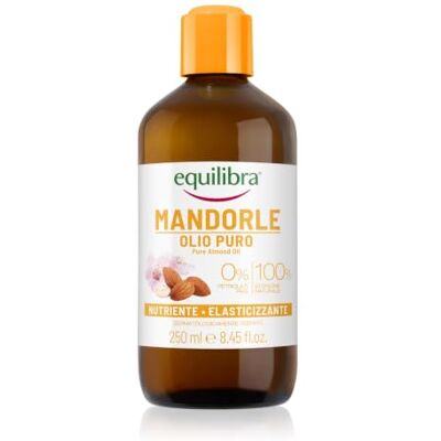 Equilibra Corps, huile d'amande pure, huile d'amande douce, protectrice, nutritive et élastique, aide à prévenir les vergetures pendant la grossesse ou pendant un régime hypocalorique, 250 ml Equilibra Corps, huile d'amande pure, huile d'amande douce, protectrice, nutritive et élastique, aide à prévenir les vergetures pendant la grossesse ou pendant un régime hypocalorique, 250 ml