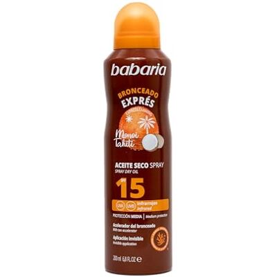 Babaria Bro Aceite En Seco F15 Bruma 200 Santé et soins personnels Babaria Bro Aceite En Seco F15 Bruma 200 Santé et soins personnels