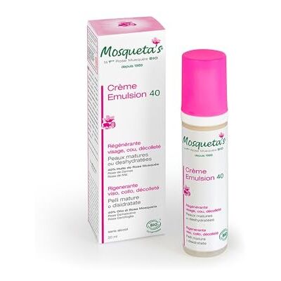 ITALCHILE MOSQUETA'S Emulsion 40 à l'Huile de Rose Musquée du Chili ITALCHILE MOSQUETA'S Emulsion 40 à l'Huile de Rose Musquée du Chili