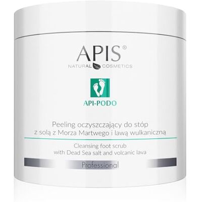 Apis Natural Cosmetics APIS API-PODO Peeling nettoyant pour les pieds au sel de la mer Morte et lave volcanique Soins podiatriques 700 grammes Apis Natural Cosmetics APIS API-PODO Peeling nettoyant pour les pieds au sel de la mer Morte et lave volcanique Soins podiatriques 700 grammes