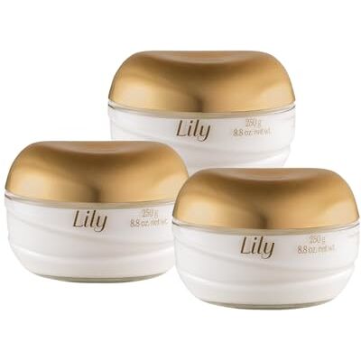 O Boticário Lily Lot de 3 crèmes hydratantes pour le corps 3 x 250 g Pack économique 3 x crème pour le corps 250 g Parfum fleur de lys Beurre de karité + vitamine E Hydratation 48h Vegan O Boticário Lily Lot de 3 crèmes hydratantes pour le corps 3 x 250 g Pack économique 3 x crème pour le corps 250 g Parfum fleur de lys Beurre de karité + vitamine E Hydratation 48h Vegan