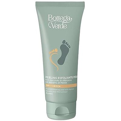 Bottega Verde Peeling exfoliant pieds avec noyau d'abricot et extrait de menthe (100 ml) sécheresse Bottega Verde Peeling exfoliant pieds avec noyau d'abricot et extrait de menthe (100 ml) sécheresse
