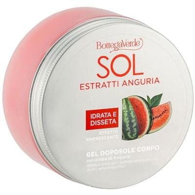 Bottega Verde SOL Extraits de pastèque Gel corporel hydrate et désaltère (150 ml) effet rafraîchissant Bottega Verde SOL Extraits de pastèque Gel corporel hydrate et désaltère (150 ml) effet rafraîchissant