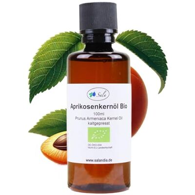 SALA Huile de noyau d'abricot Prunus Armeniaca pressée à froid BIO (bouteille en PET de 100 ml) SALA Huile de noyau d'abricot Prunus Armeniaca pressée à froid BIO (bouteille en PET de 100 ml)