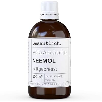 wesentlich. Huile de neem pressée à froid 100 ml – Huile 100 % pure (Melia Azadirachta) wesentlich. Huile de neem pressée à froid 100 ml – Huile 100 % pure (Melia Azadirachta)